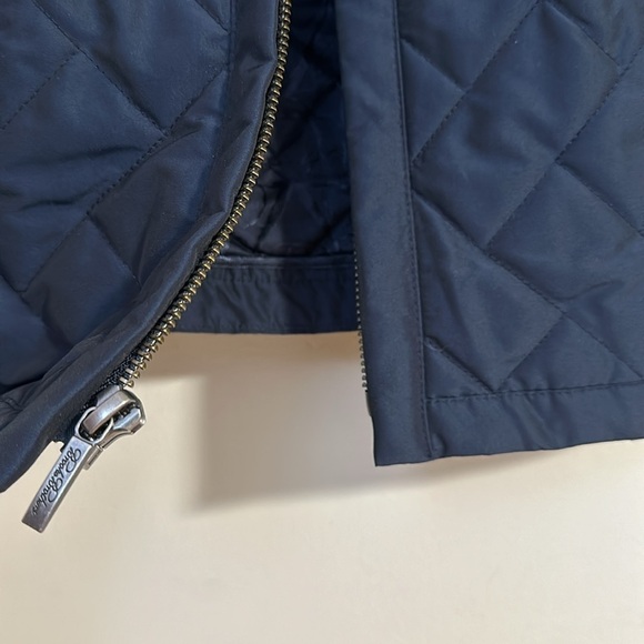 Brooks Brothers Navy Quilted zip jacket diamond petite - Picture 2 of 6